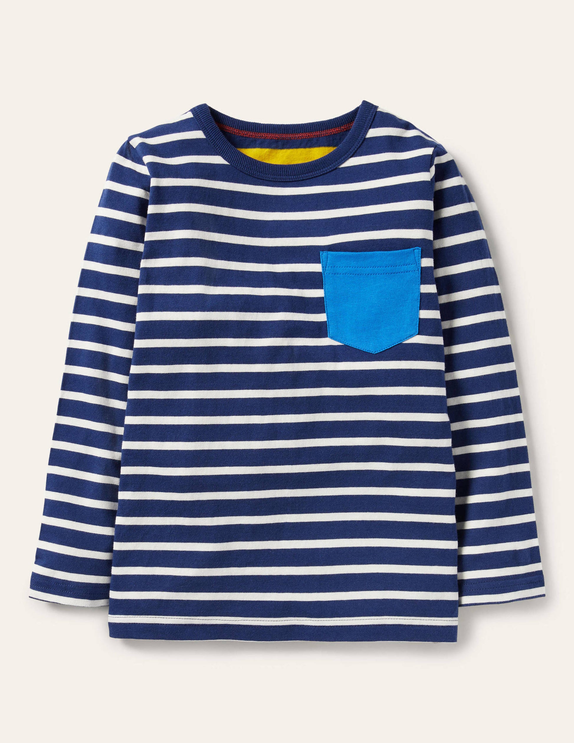 Long Sleeve Breton T-shirt-Starboard Blue/Ivory-1