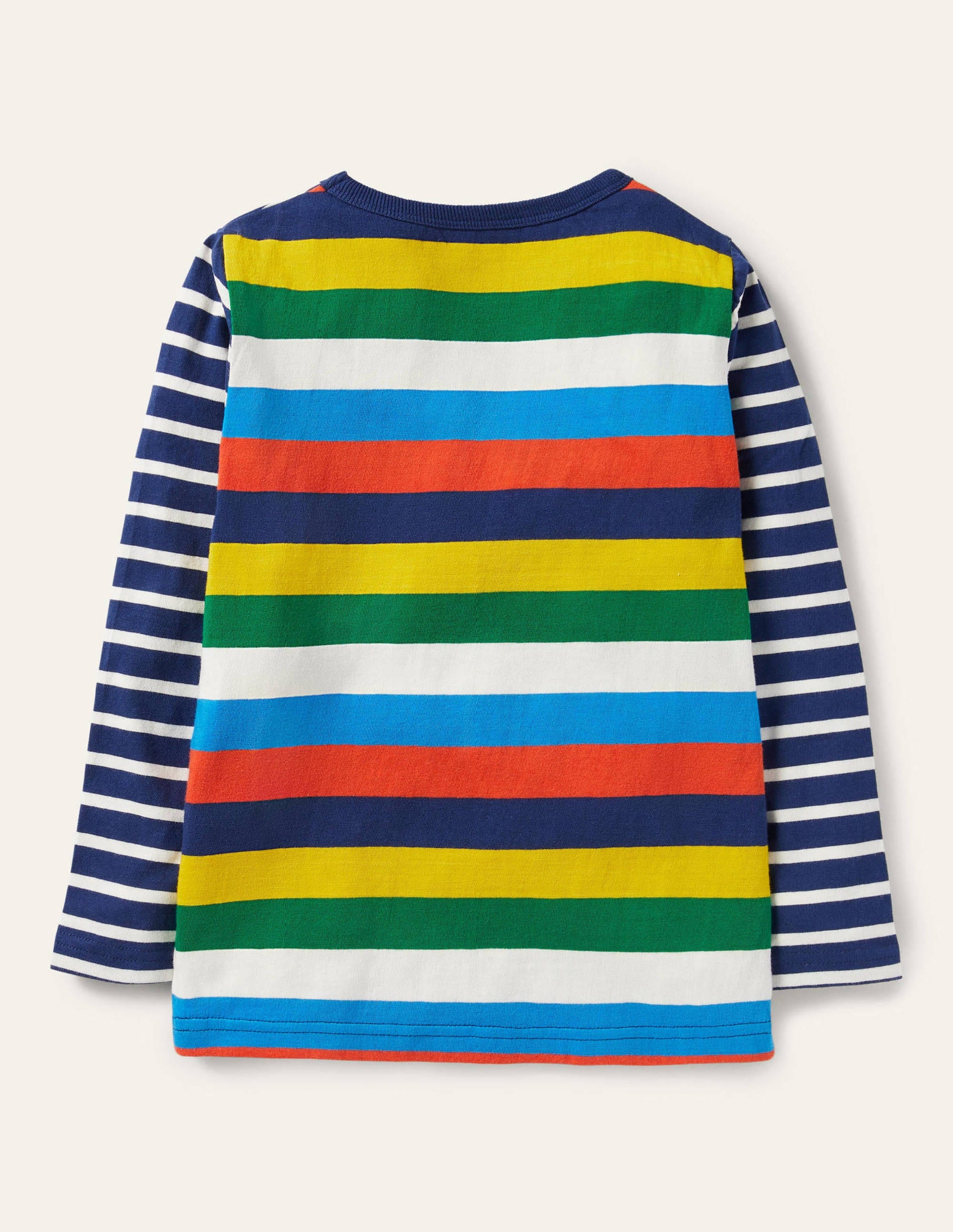 Long Sleeve Breton T-shirt-Starboard Blue/Ivory-2