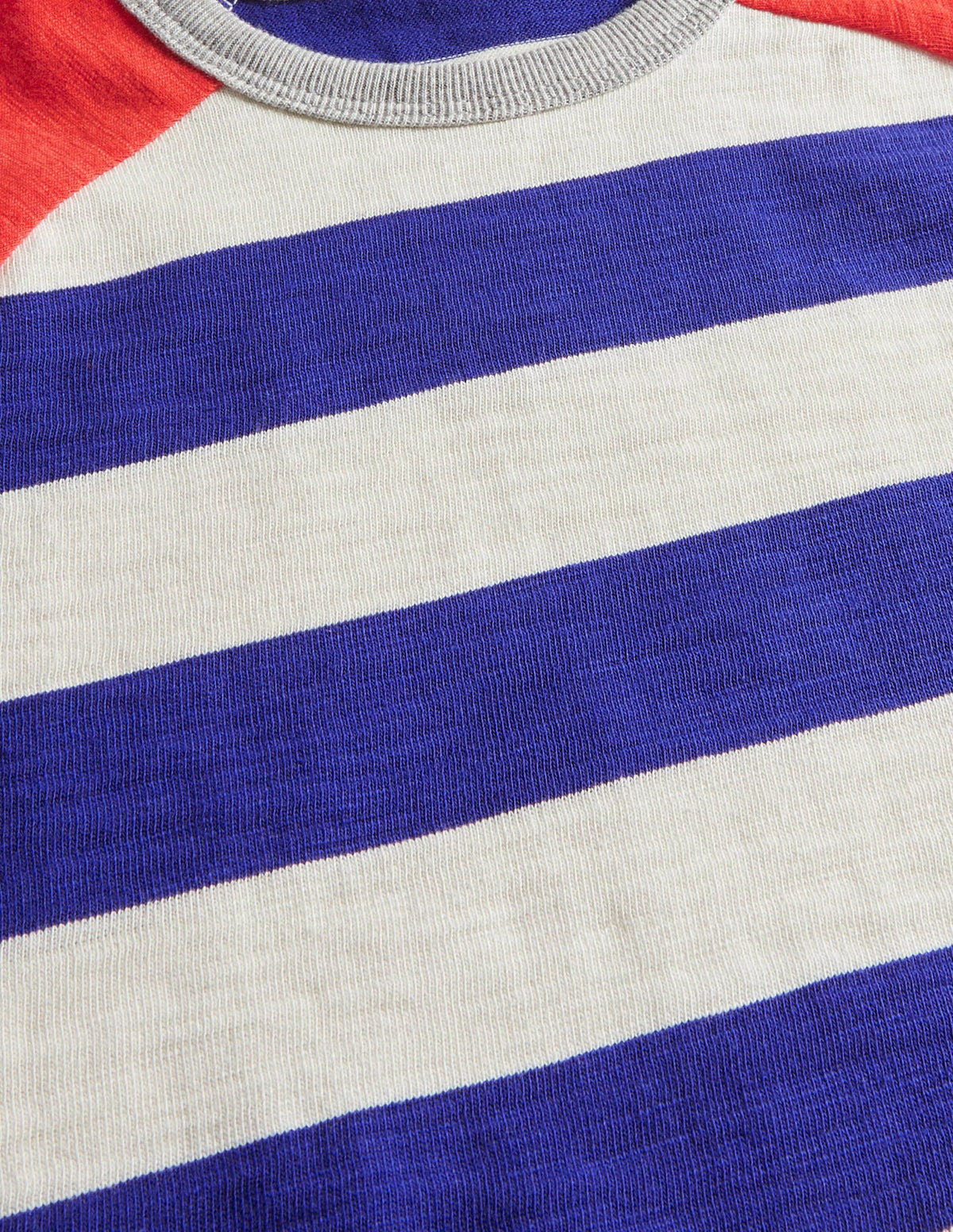 Raglan T-Shirt-Starboard Blue/Strawberry Red - Image 3