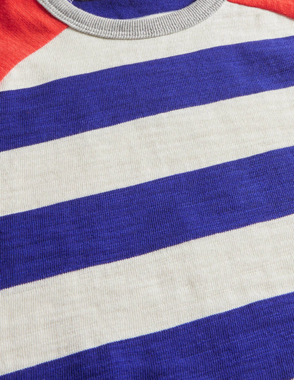 Raglan T-Shirt-Starboard Blue/Strawberry Red-3