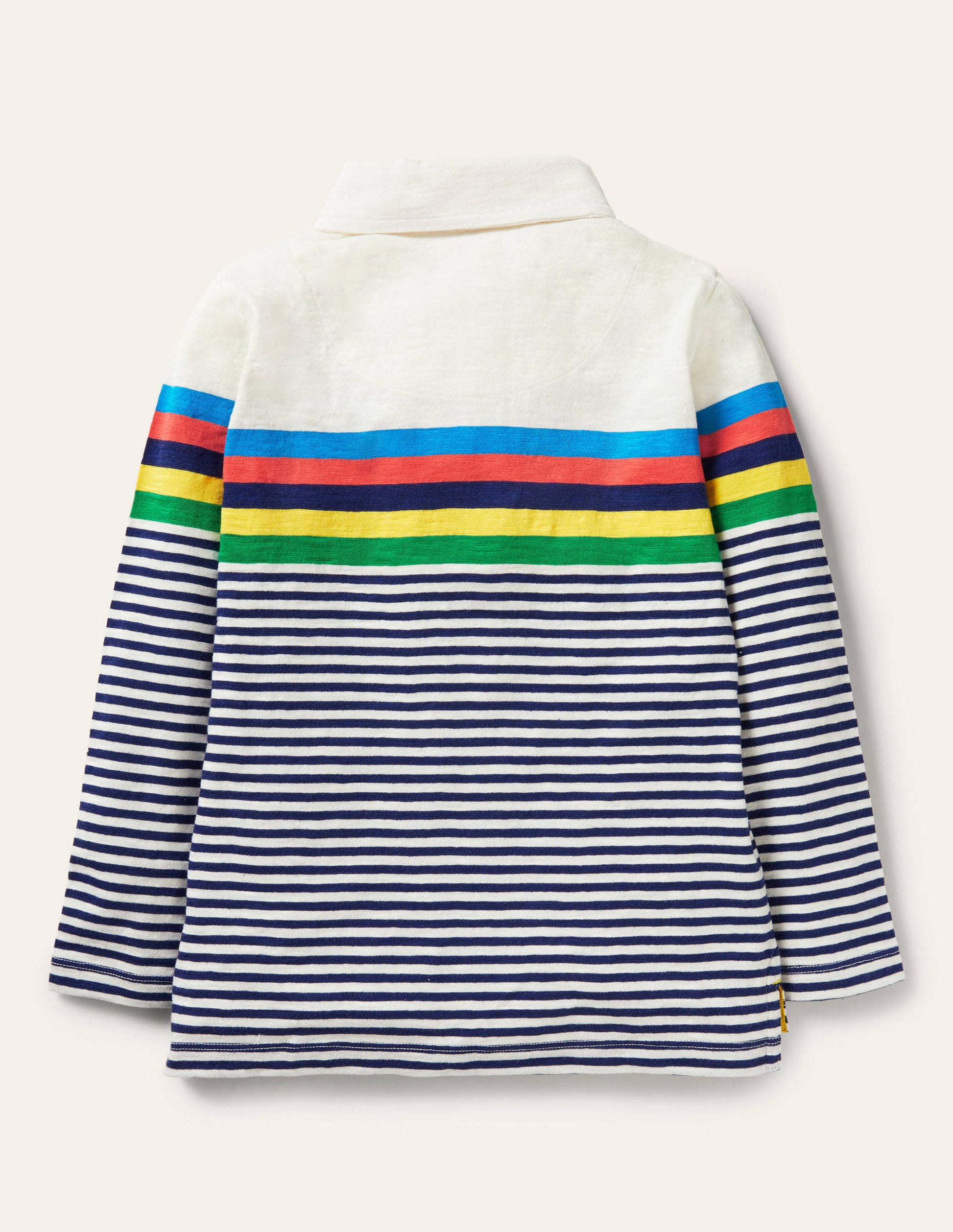 Supersoft Jersey Polo-Starboard Blue/Ivory Multi-2