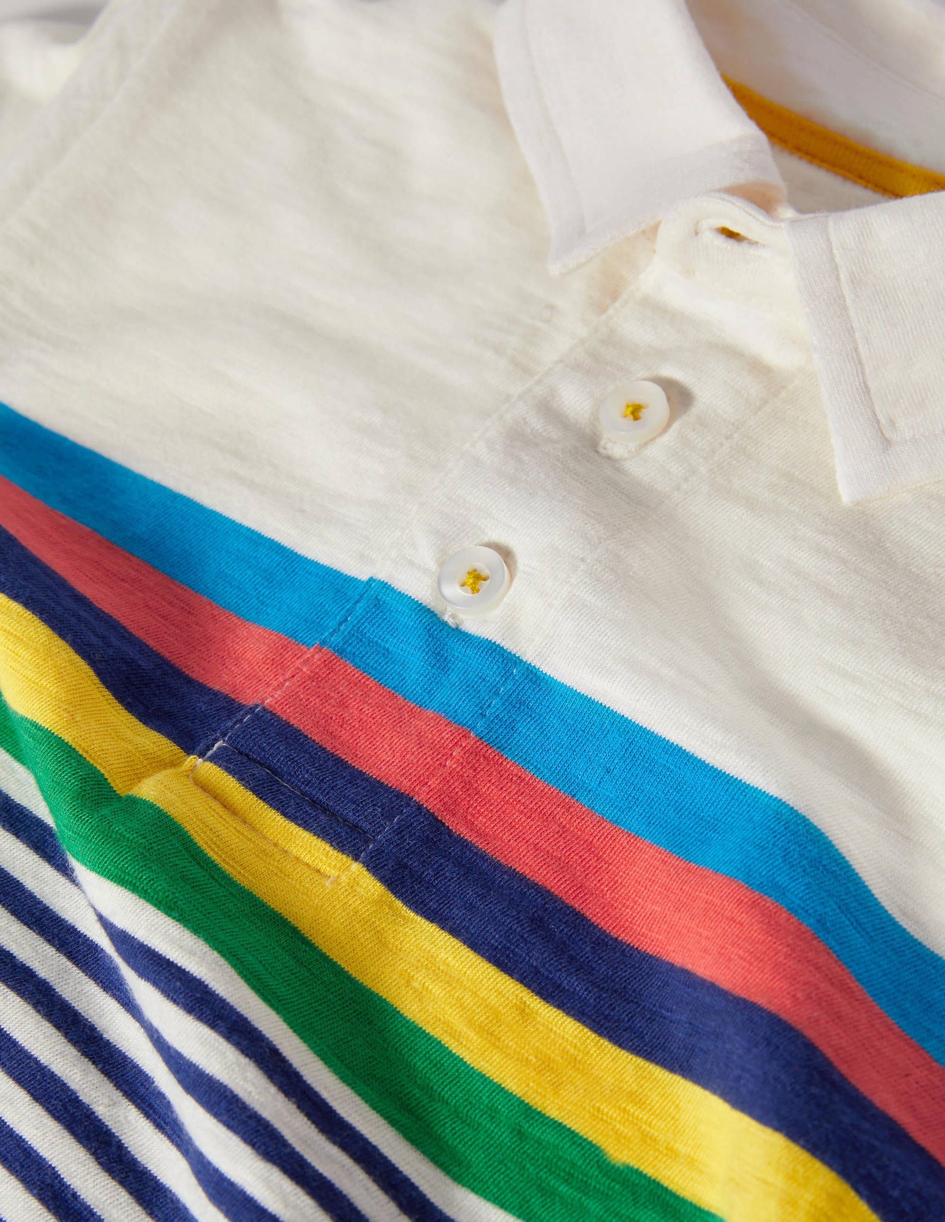 Supersoft Jersey Polo-Starboard Blue/Ivory Multi-3