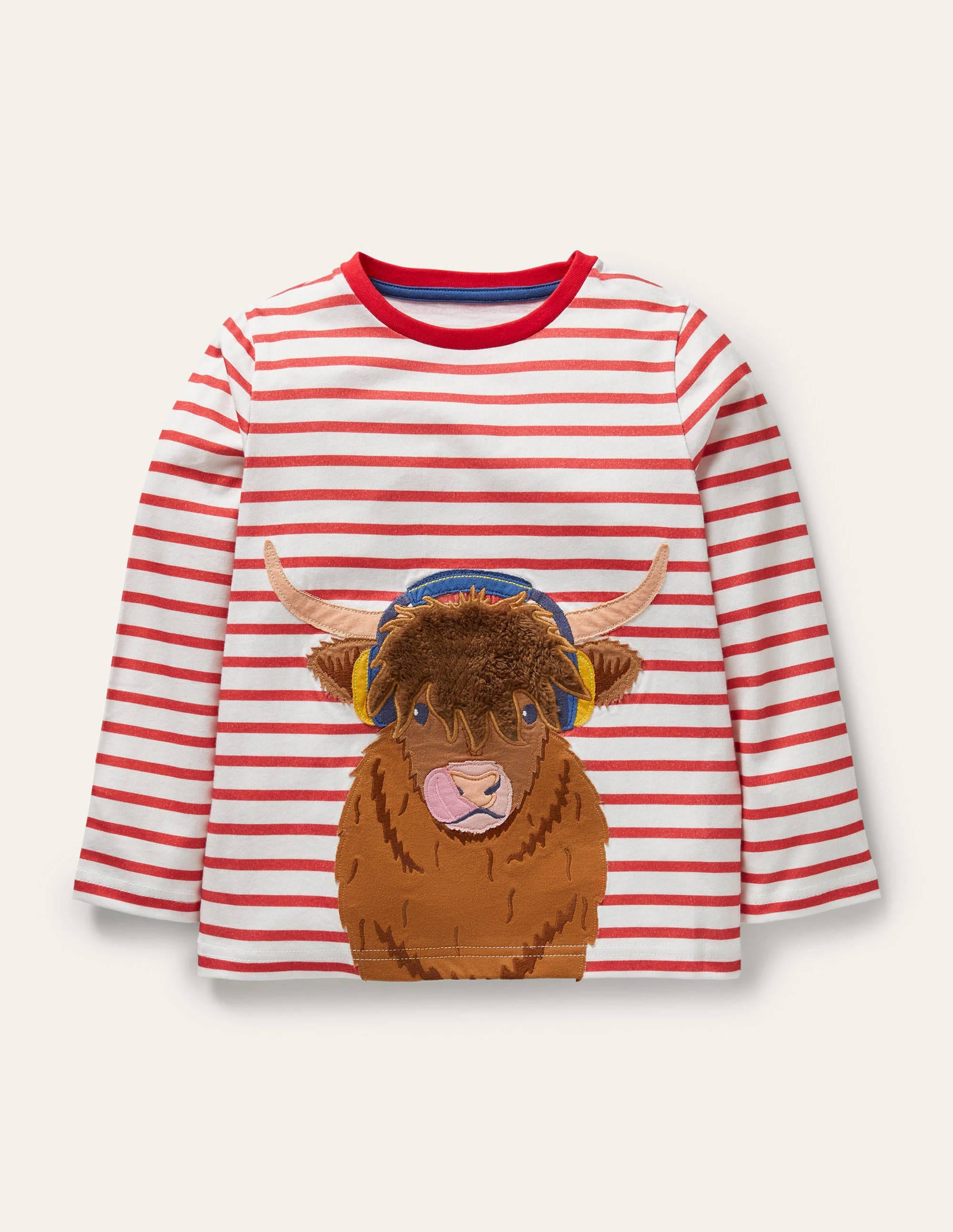 Farm Animal Appliqué T-shirt-Strawberry Tart Red Cow - Image 1