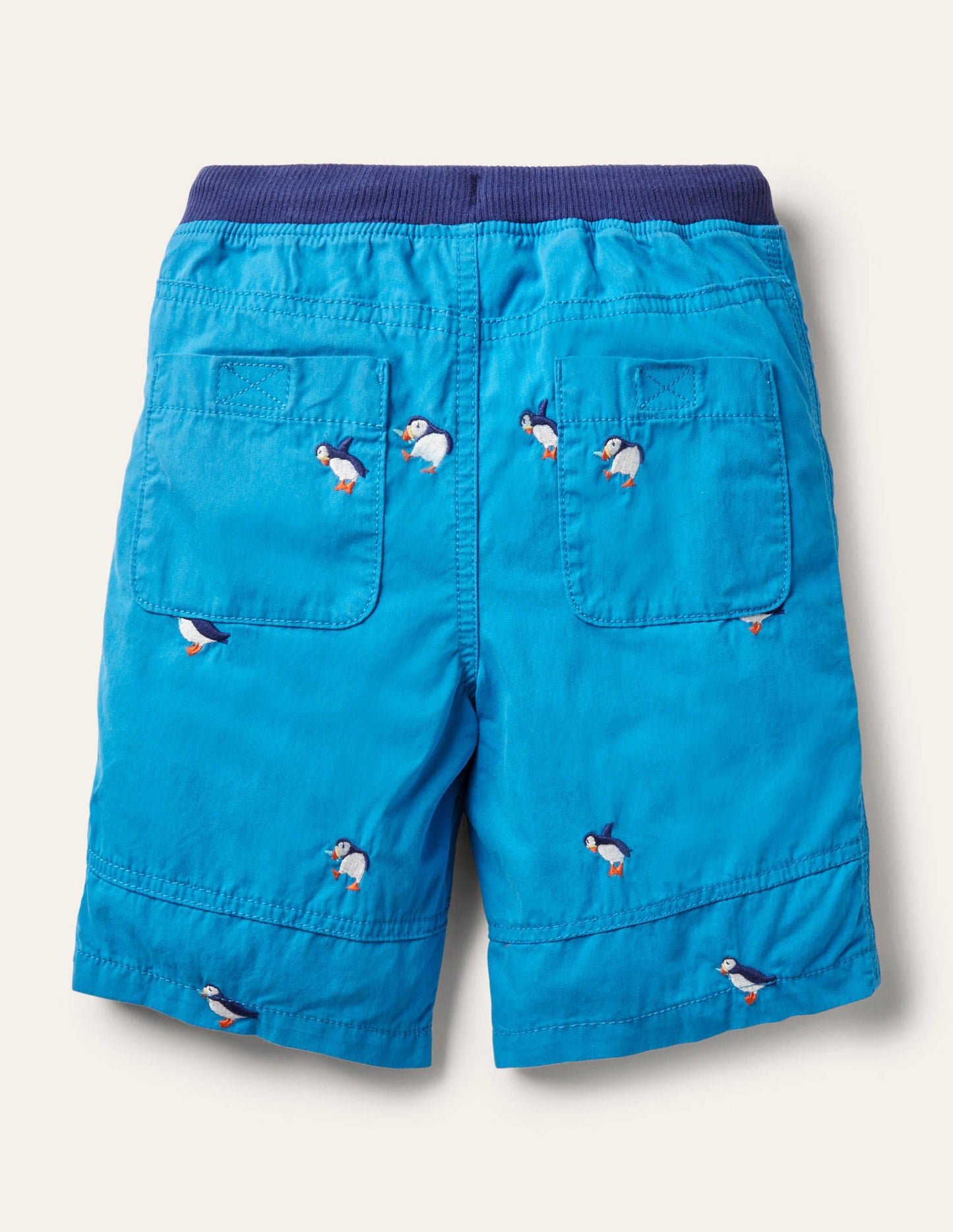 Adventure Shorts-Moroccan Blue Puffins