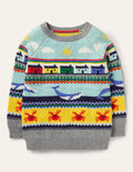 Seaside Fair Isle Jumper-Whales Fair Isle