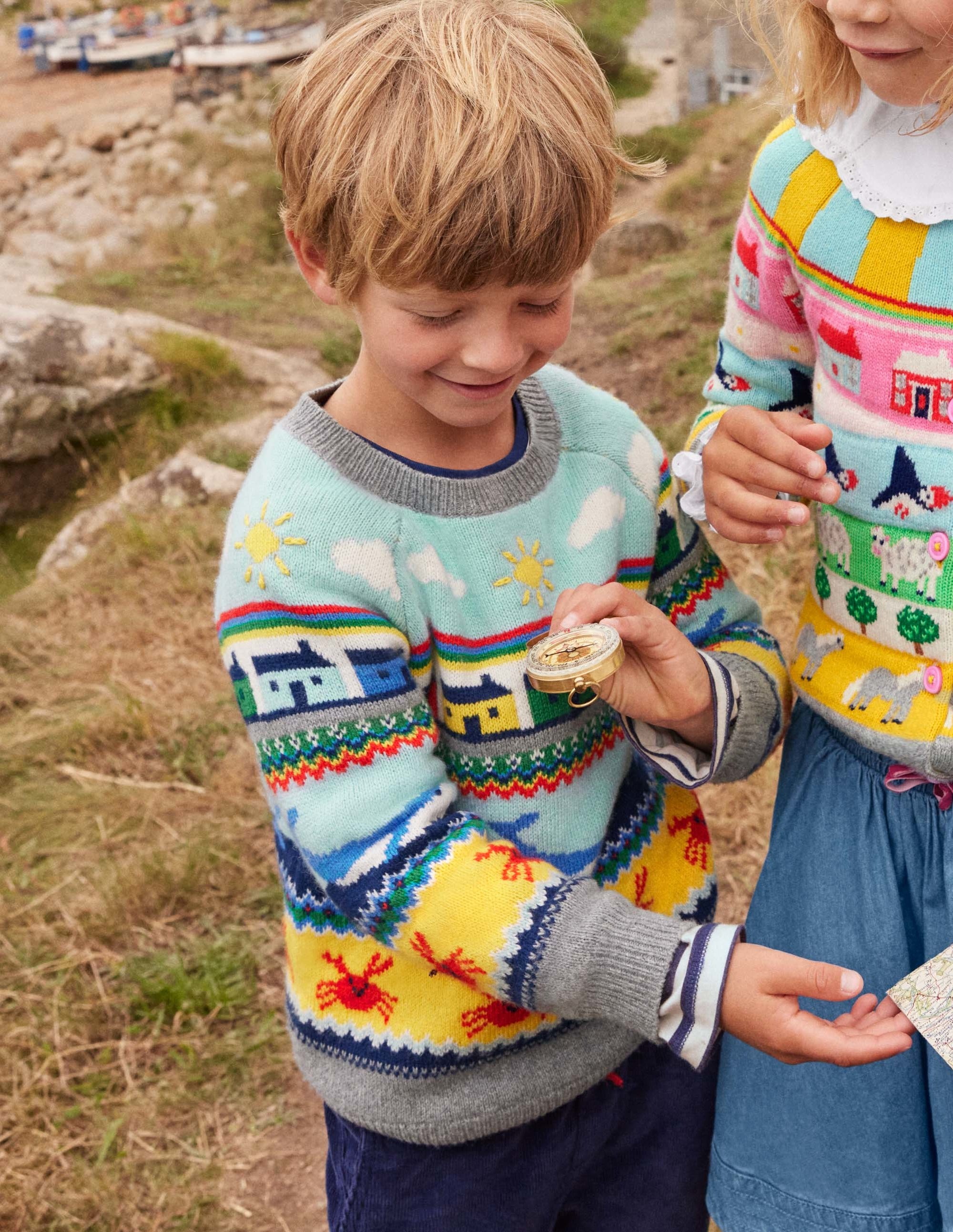 Seaside Fair Isle Jumper-Whales Fair Isle - Image 5