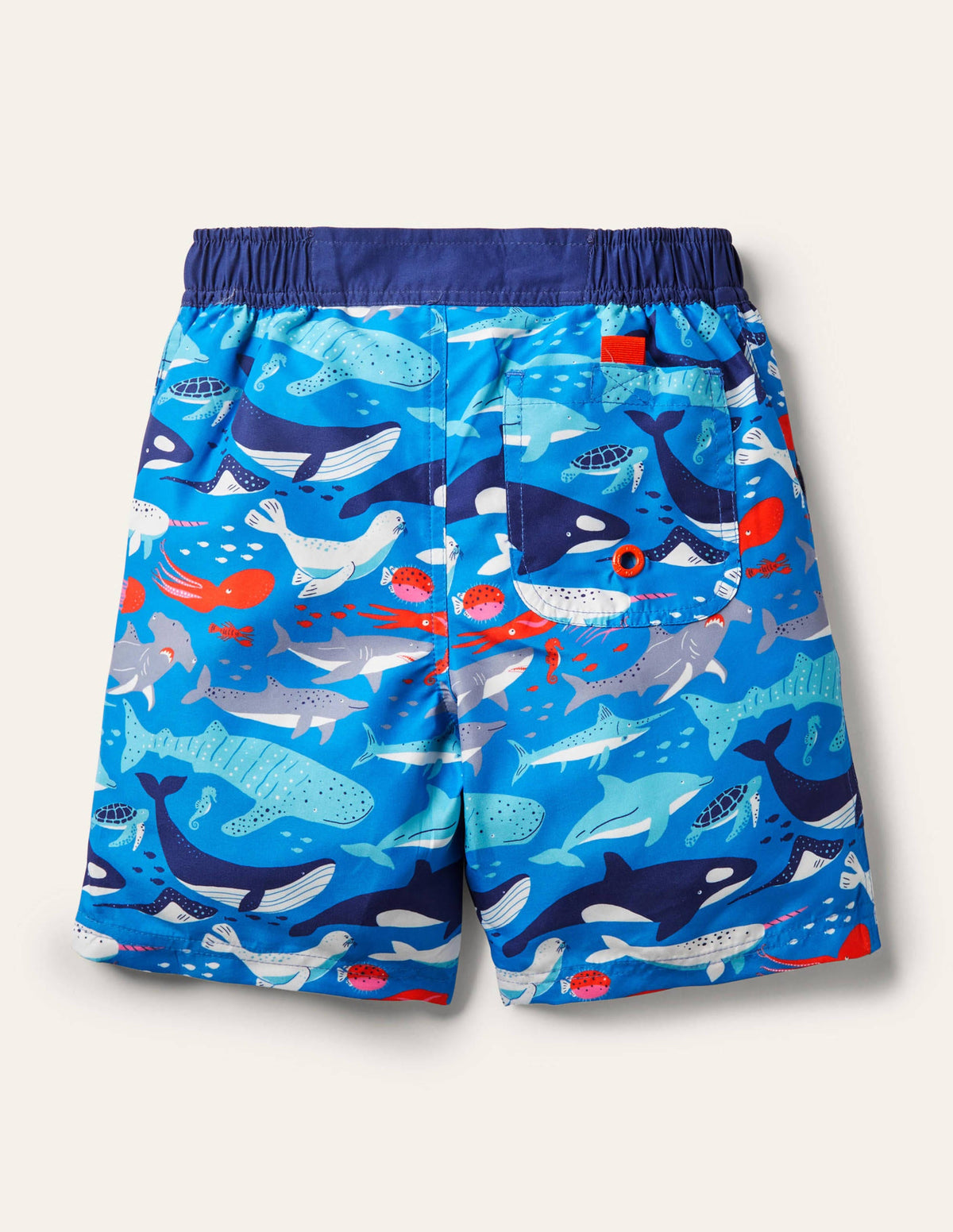 Board Shorts-Moroccan Blue Under the Sea - Image 2