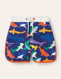 Surf Shorts-Starboard Blue Multi Sharks