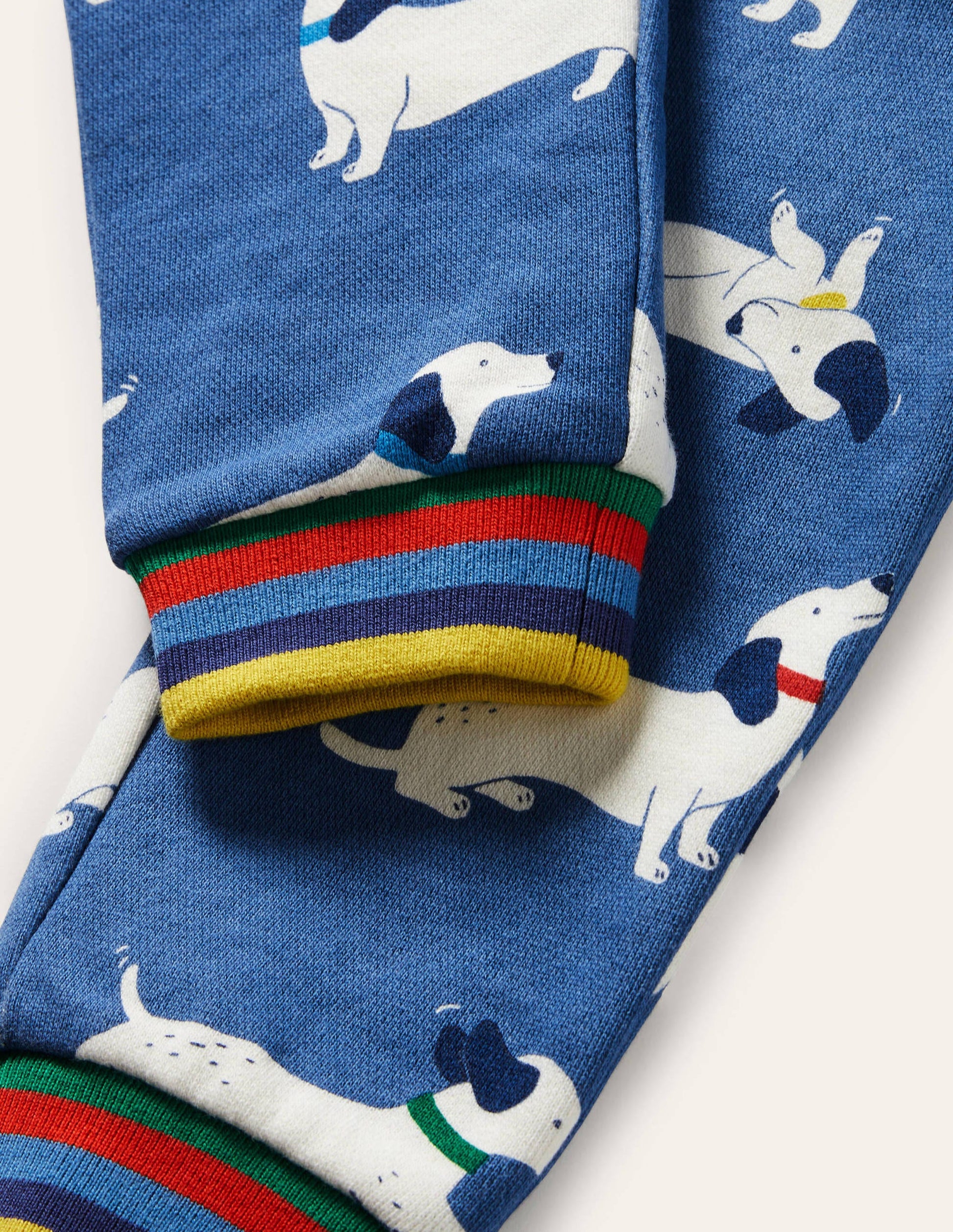 Printed Joggers-Venice Blue Sausage Dogs-4