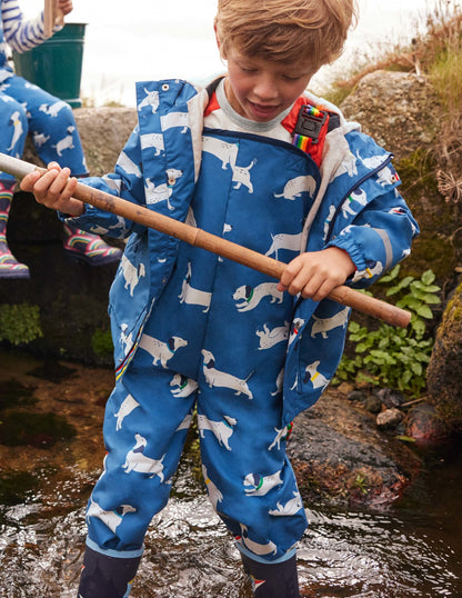 Waterproof Rain Trouser-Venice Blue Sausage Dogs-4
