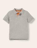 Piqué Polo Shirt-Grey Marl