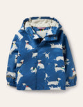 Waterproof Rain Jacket-Venice Blue Sausage Dogs