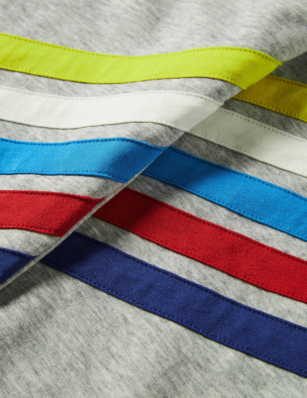 Rainbow Stripe Joggers-Grey Marl - Image 3