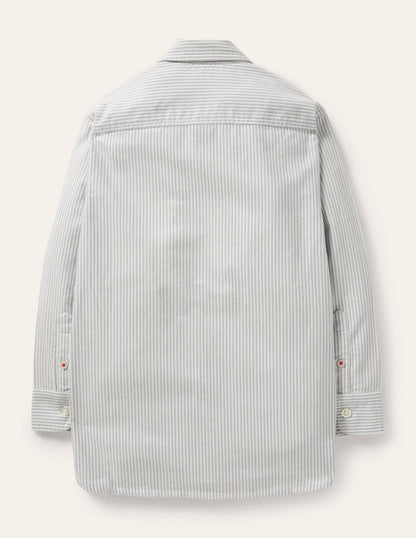 Superstitch Shirt-Ticking Blue Tractors