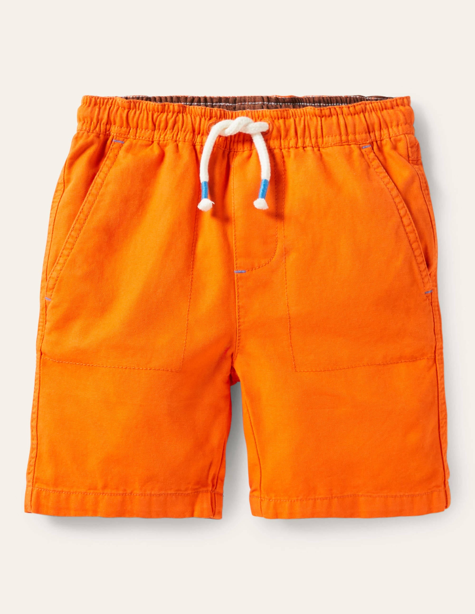Pull-on Drawstring Shorts-Mandarin Orange - Image 1