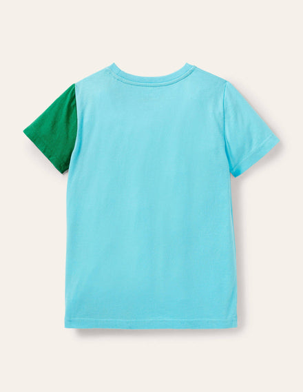 Animal Adventure T-shirt-Aqua Blue Lemurs