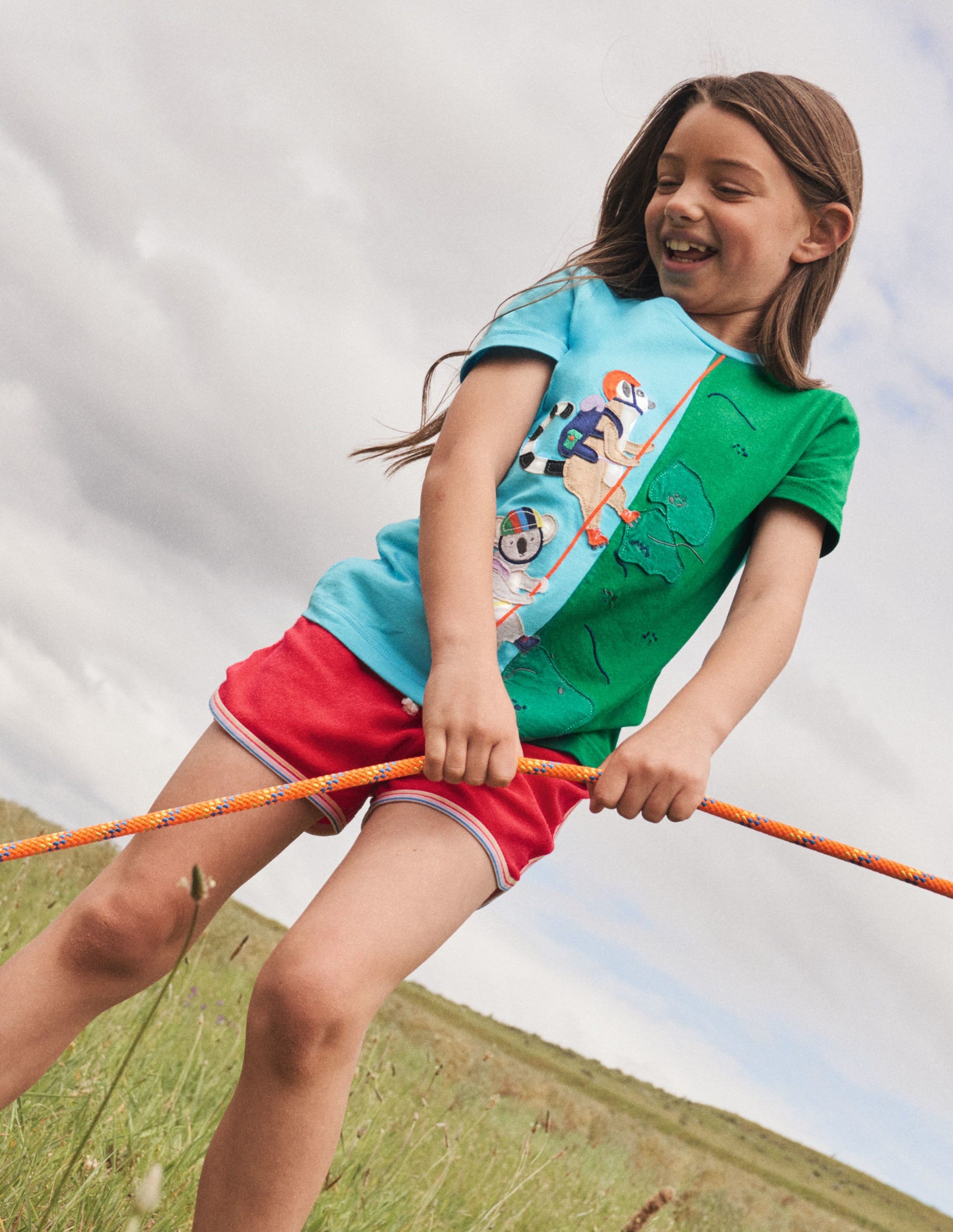 Animal Adventure T-shirt-Aqua Blue Lemurs-6
