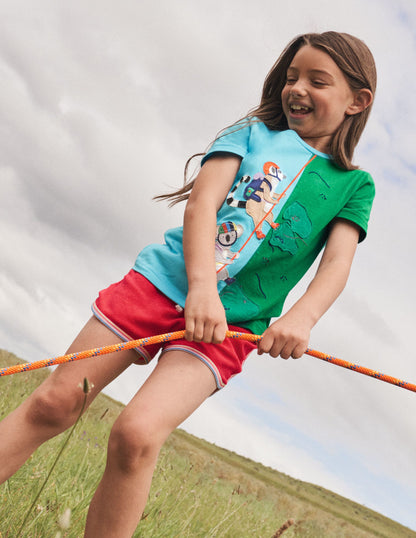 Animal Adventure T-shirt-Aqua Blue Lemurs-6