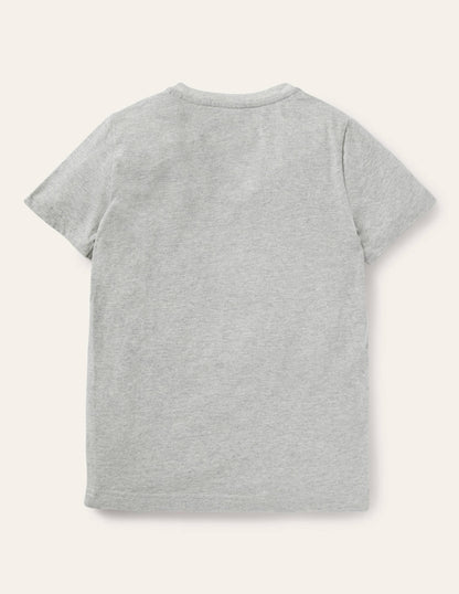 Animal Adventure T-shirt-Grey Marl Guinea Pigs-2