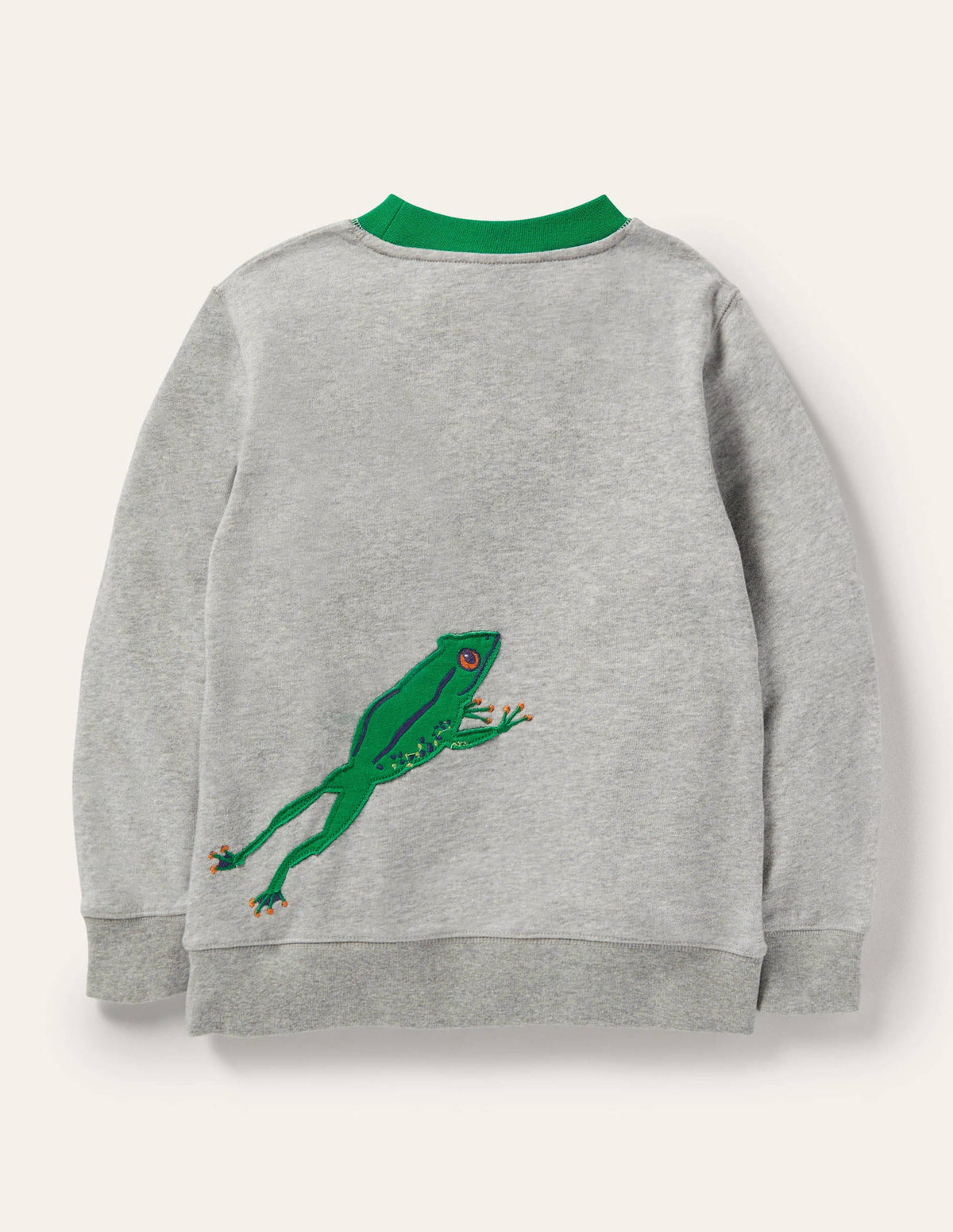 Front & Back Sweatshirt-Grey Marl Frog-2