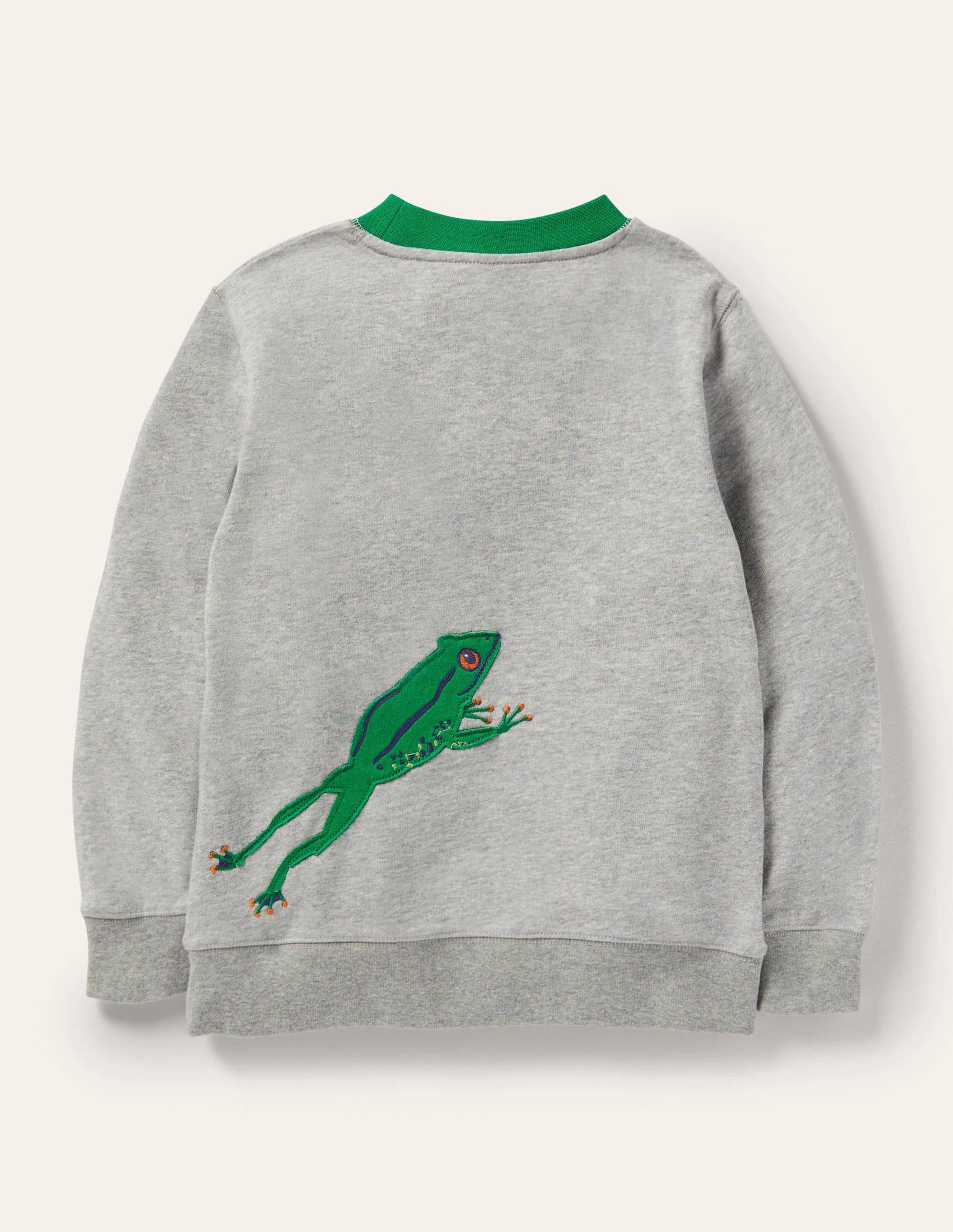 Front & Back Sweatshirt-Grey Marl Frog - Image 2