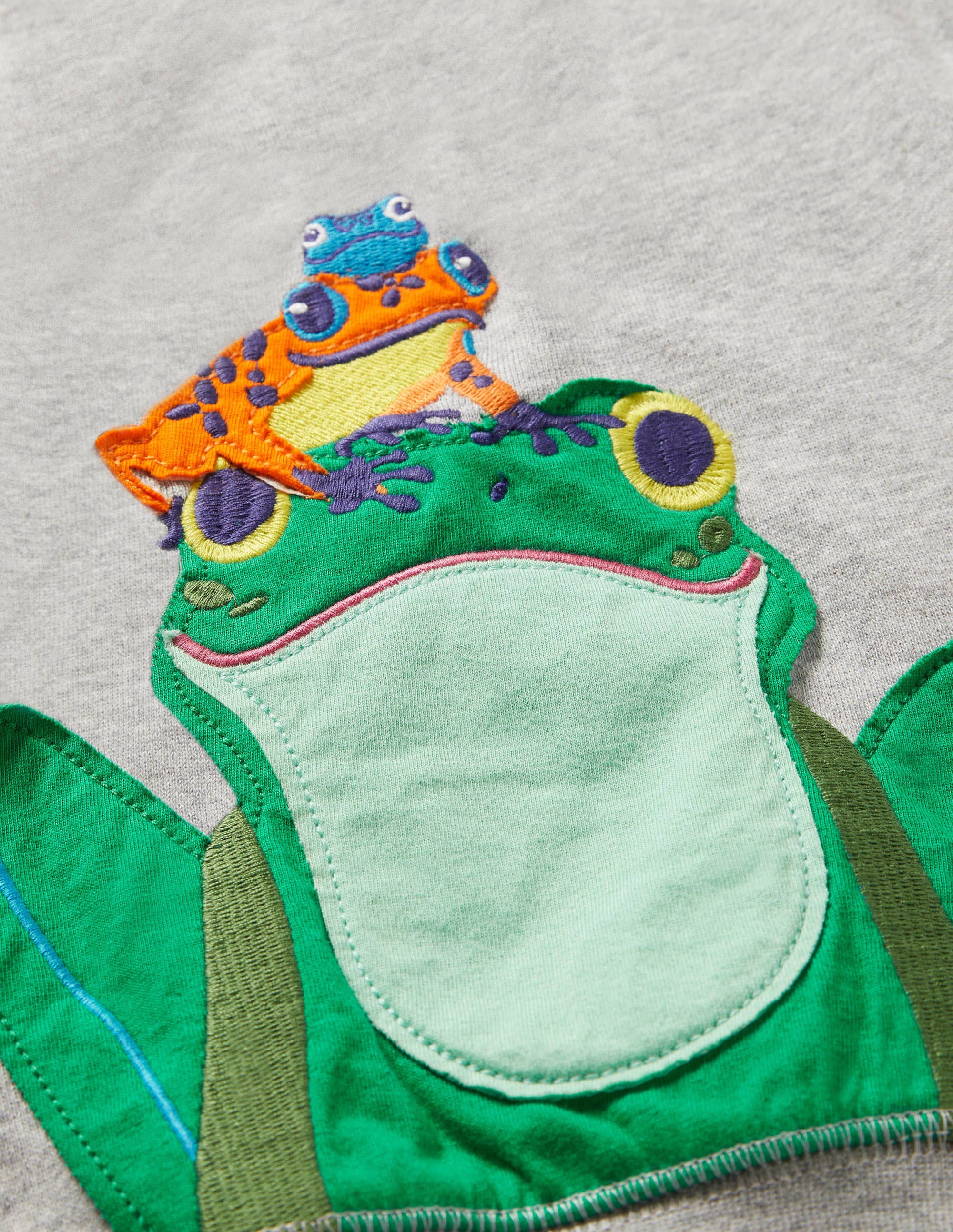 Front & Back Sweatshirt-Grey Marl Frog - Image 3