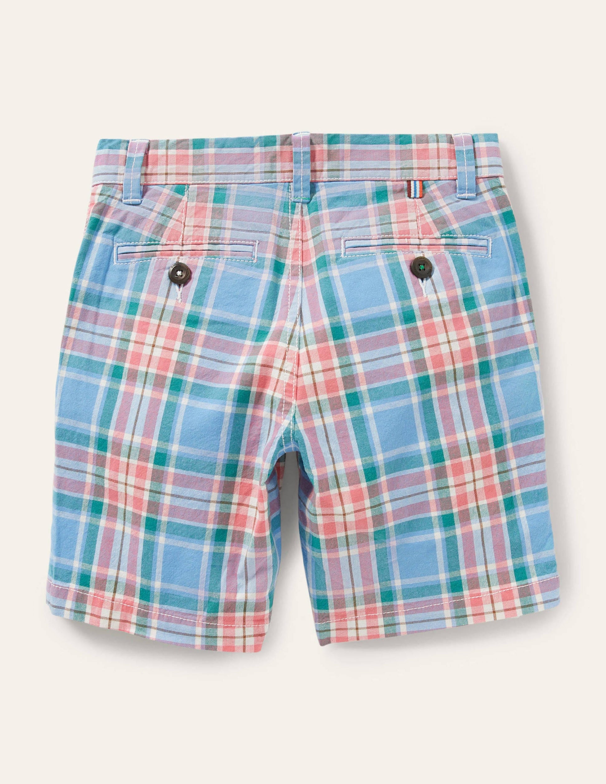Chino Shorts-Bright Bluebell Blue Check-2