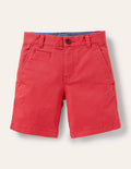 Chino Shorts-Cherry Tomato Red