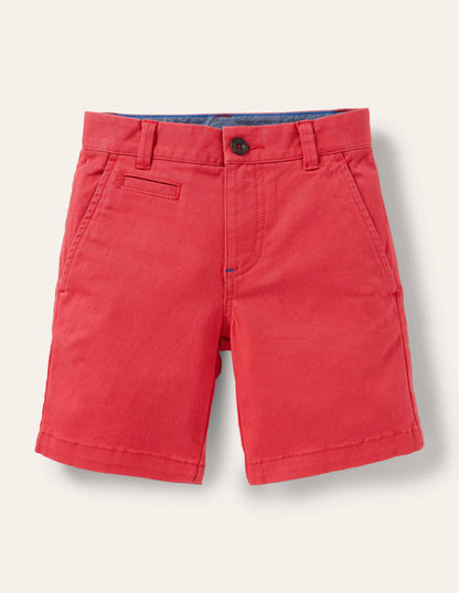 Chino Shorts-Cherry Tomato Red-1