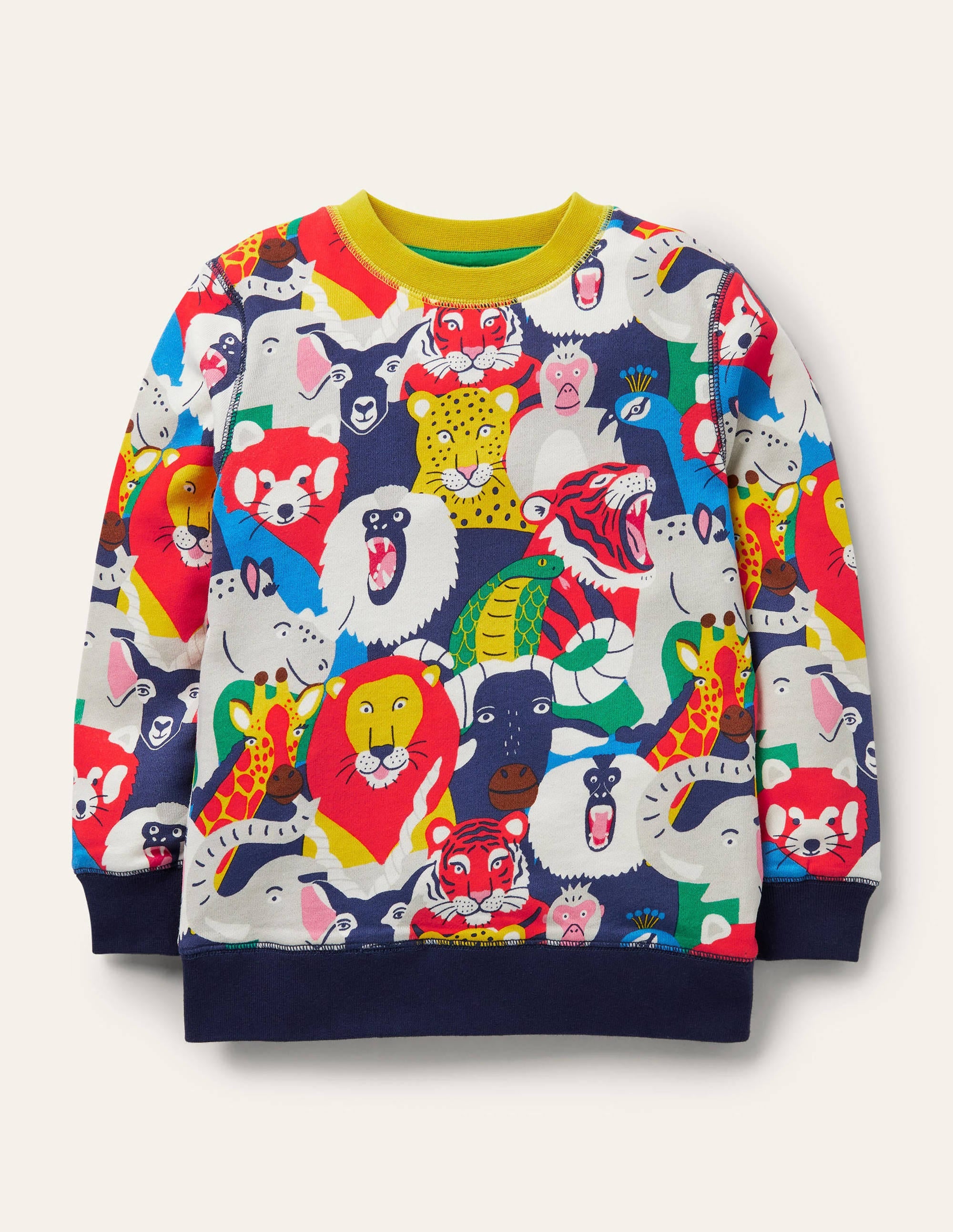 Printed Sweatshirt-Multi Bonkers Jungle - Image 1