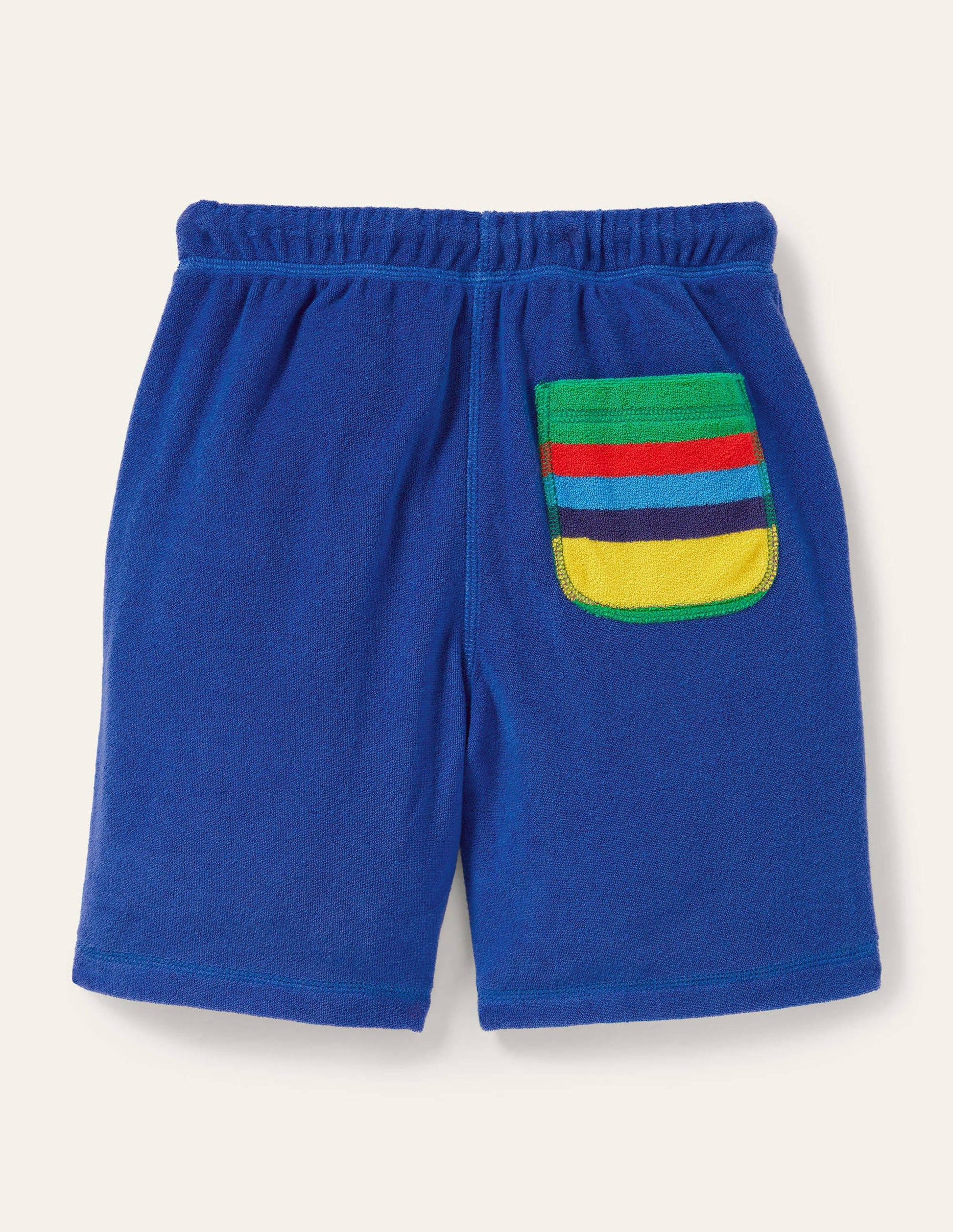 Towelling Sweatshorts-Blue Wave Rainbow-2
