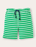 Towelling Sweatshorts-Green Pepper/Ivory