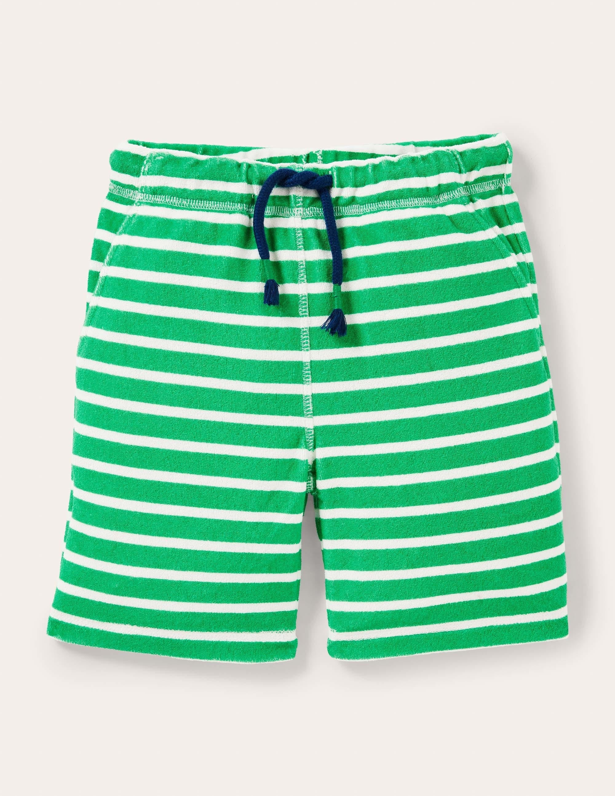 Towelling Sweatshorts-Green Pepper/Ivory - Image 1