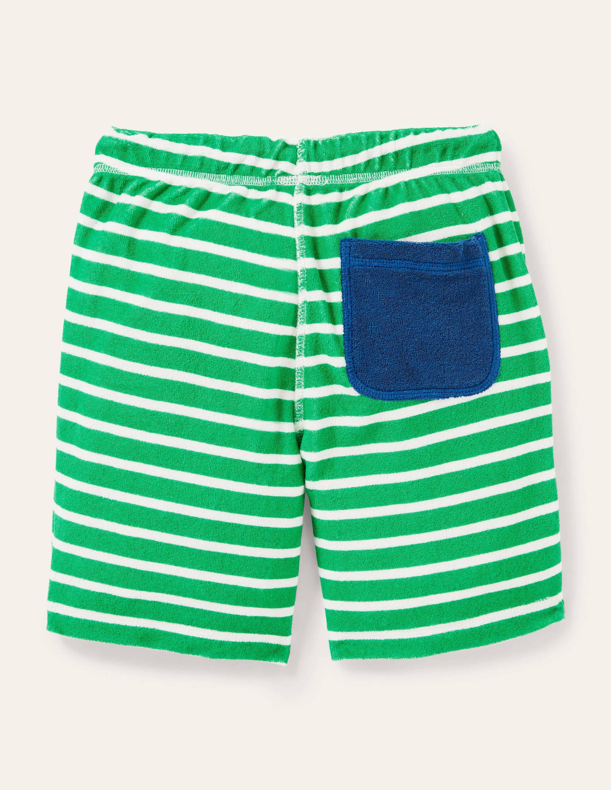 Towelling Sweatshorts-Green Pepper/Ivory - Image 2
