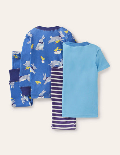 Easter Twin Pack Pyjamas-Bright Marina Easter Bunny-2