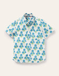 Holiday Cotton Linen Shirt-Molly Mahon Print