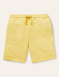 Garment-dyed Sweatshorts-Sweetcorn Yellow