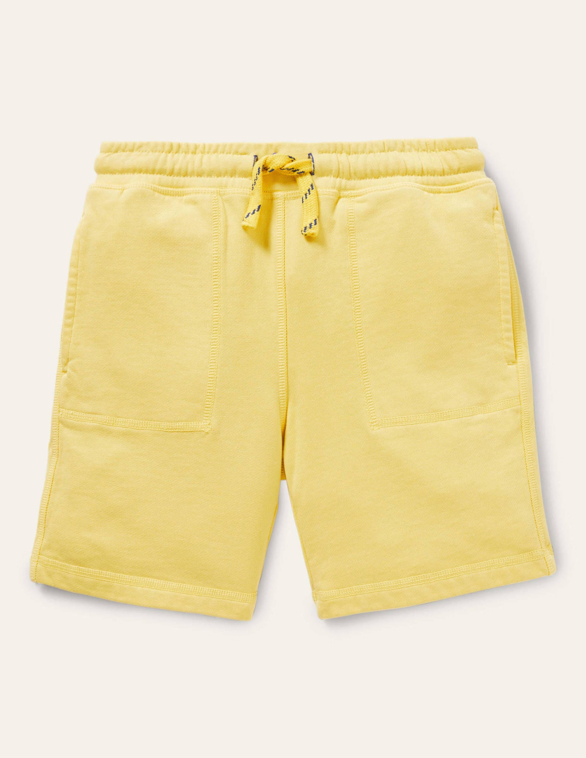 Garment-dyed Sweatshorts-Sweetcorn Yellow-1