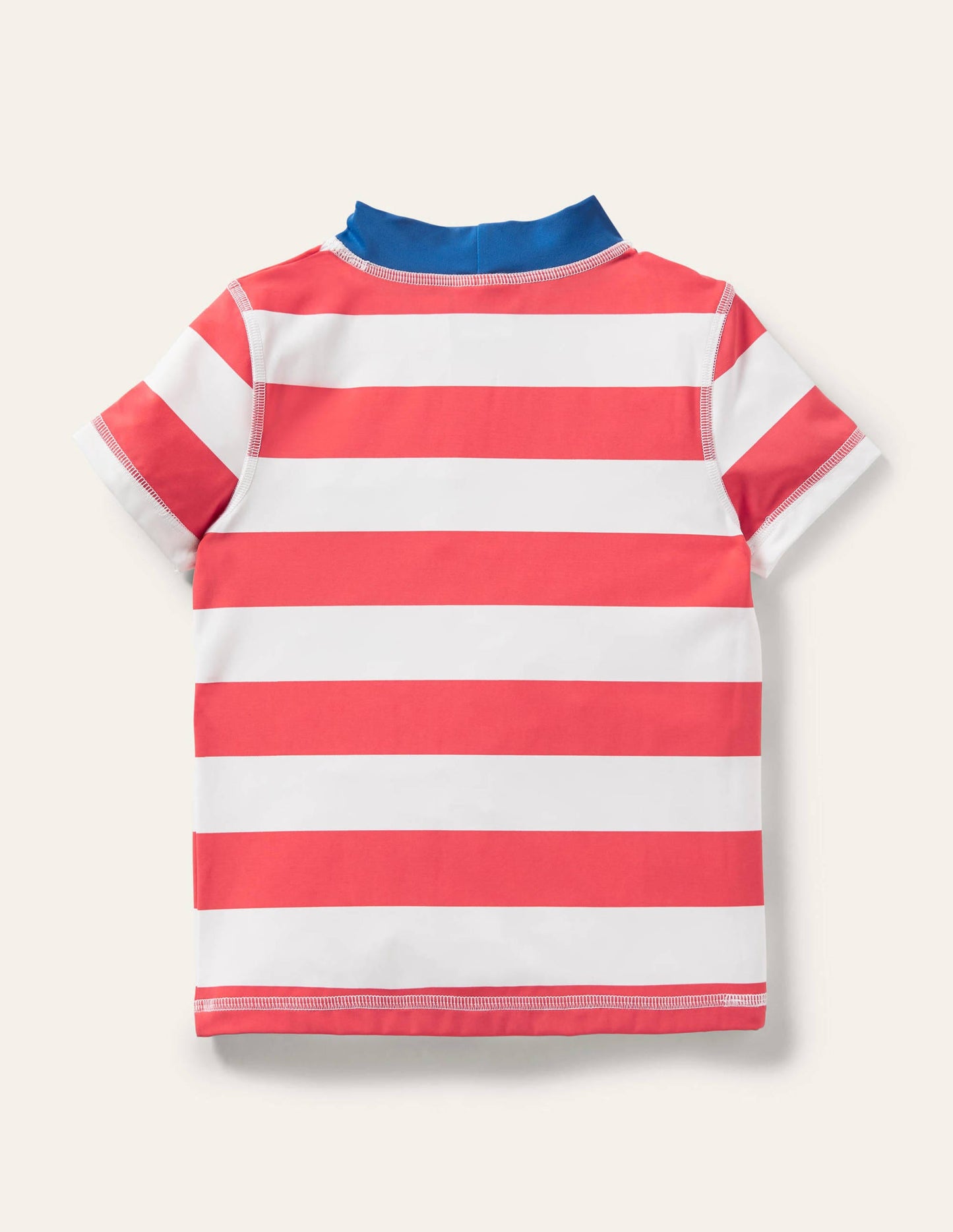 Short Sleeve Rash Vest-Jam/Ivory Stripe