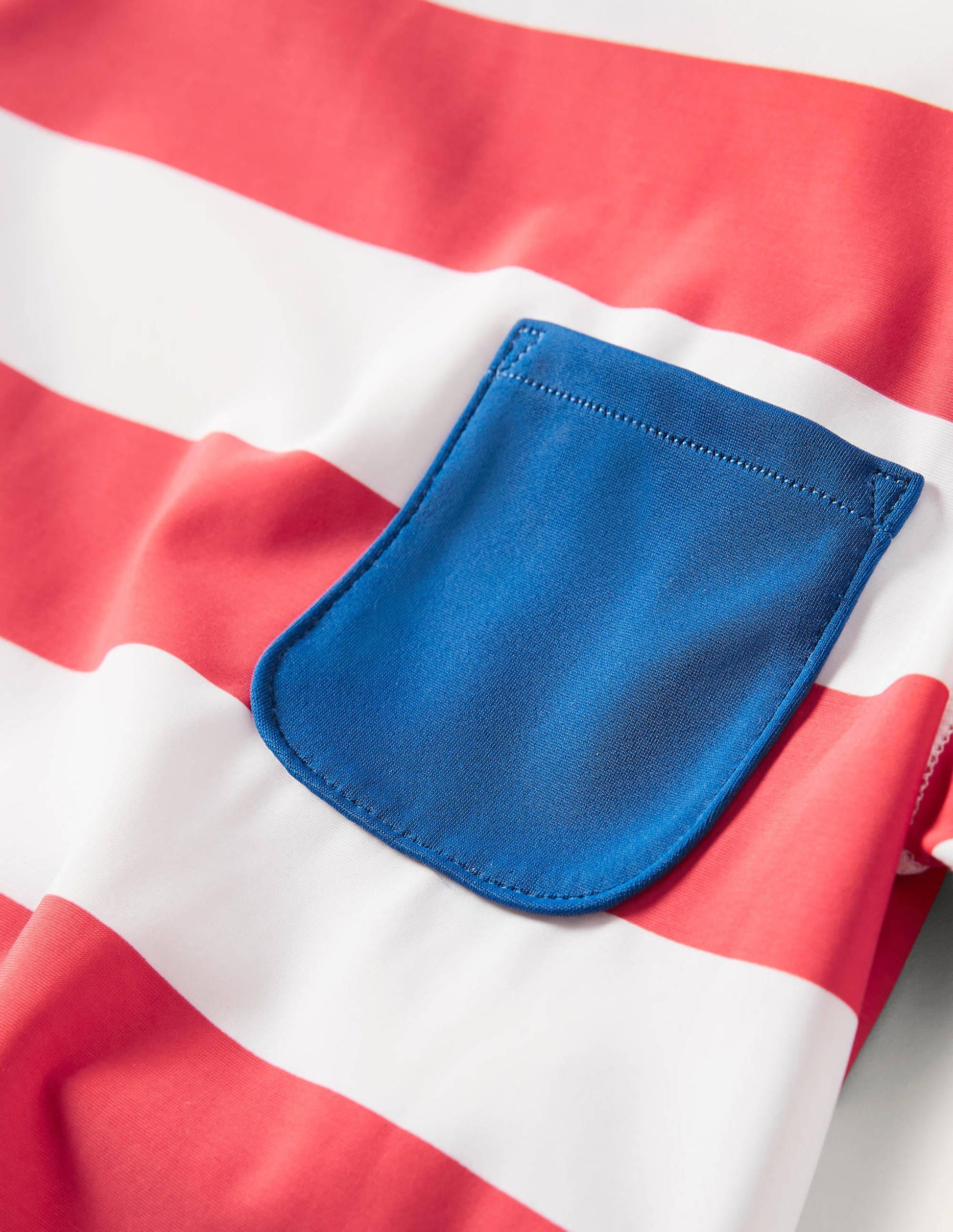 Short Sleeve Rash Vest-Jam/Ivory Stripe-3