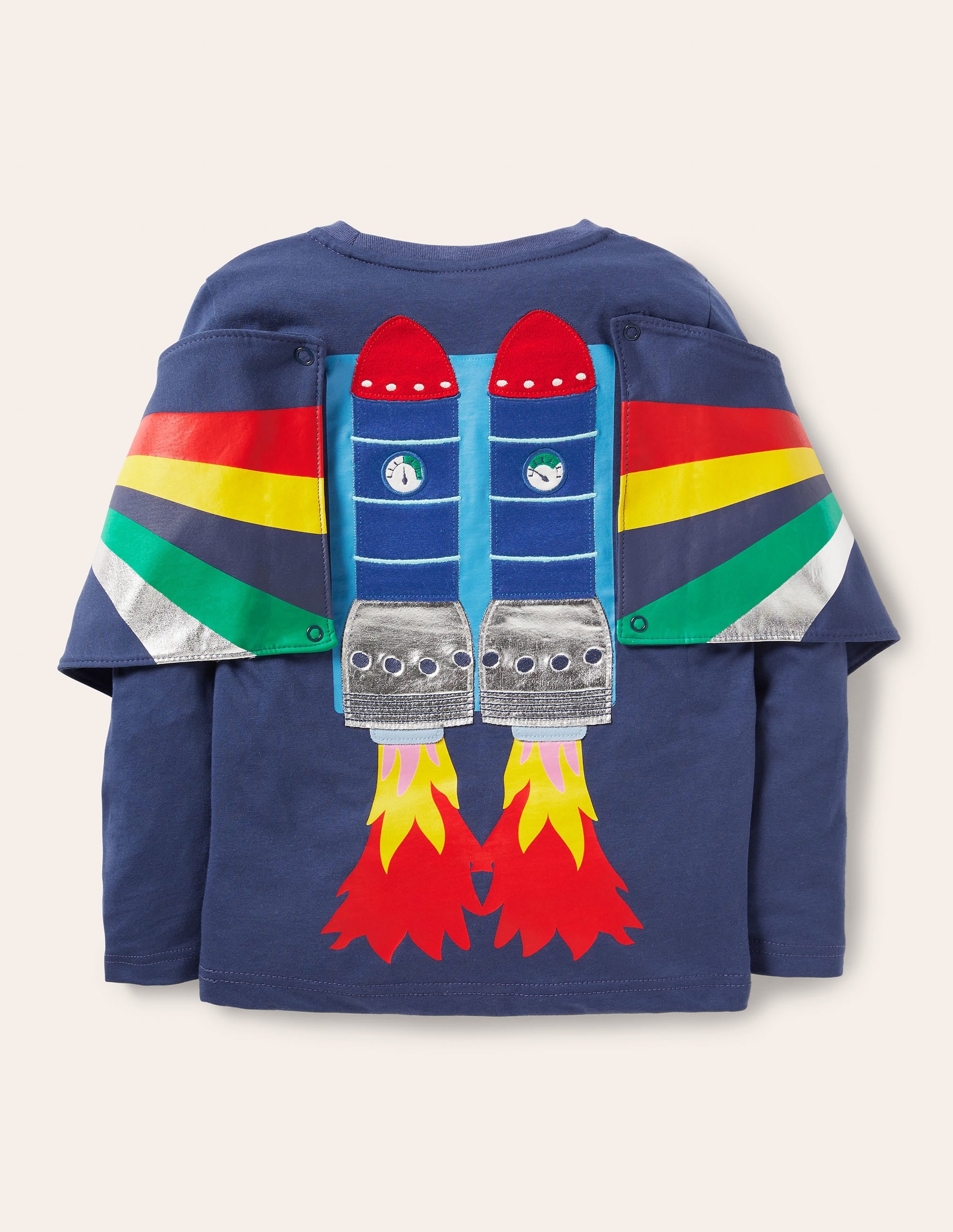 Jet Pack T-shirt-Starboard Blue Rocket - Image 2