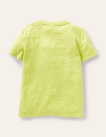Garment Dye Henley T-shirt-Maximillion Yellow