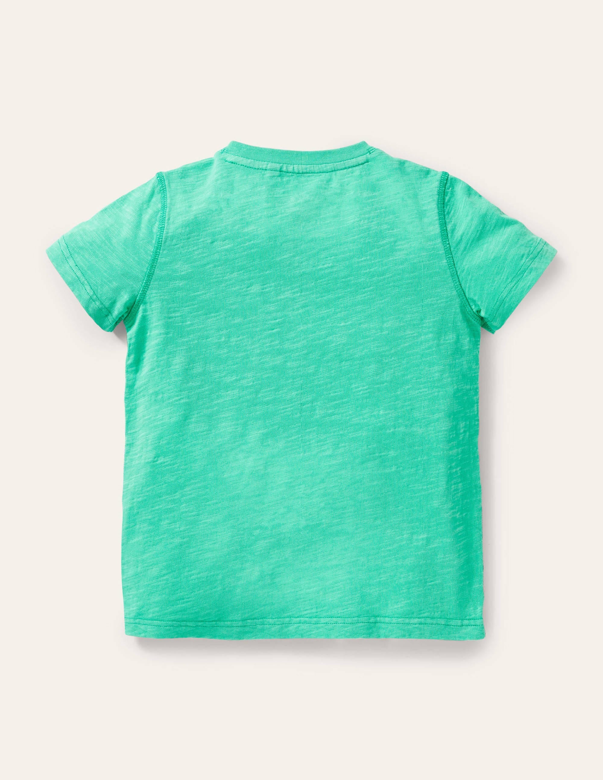 Garment Dye Henley T-shirt-Tropical Green - Image 2