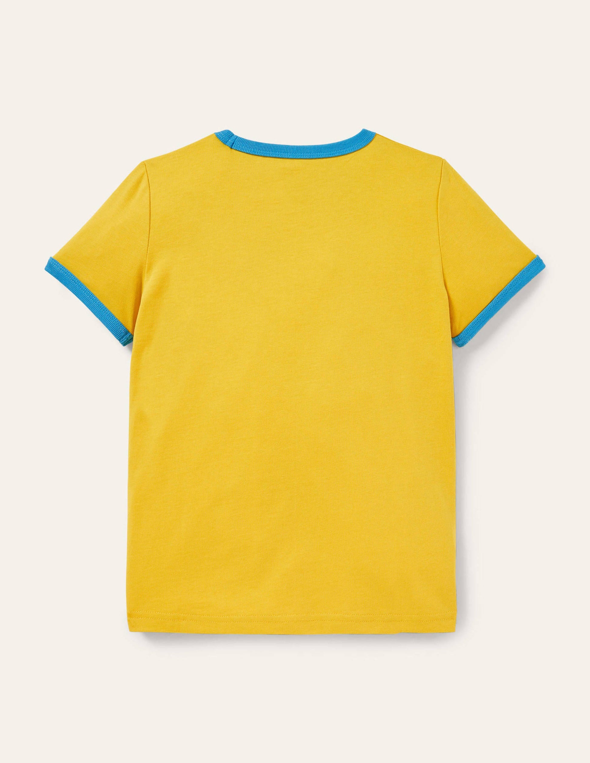 Printed Logo Ringer T-shirt-Daffodil Yellow Spider-2