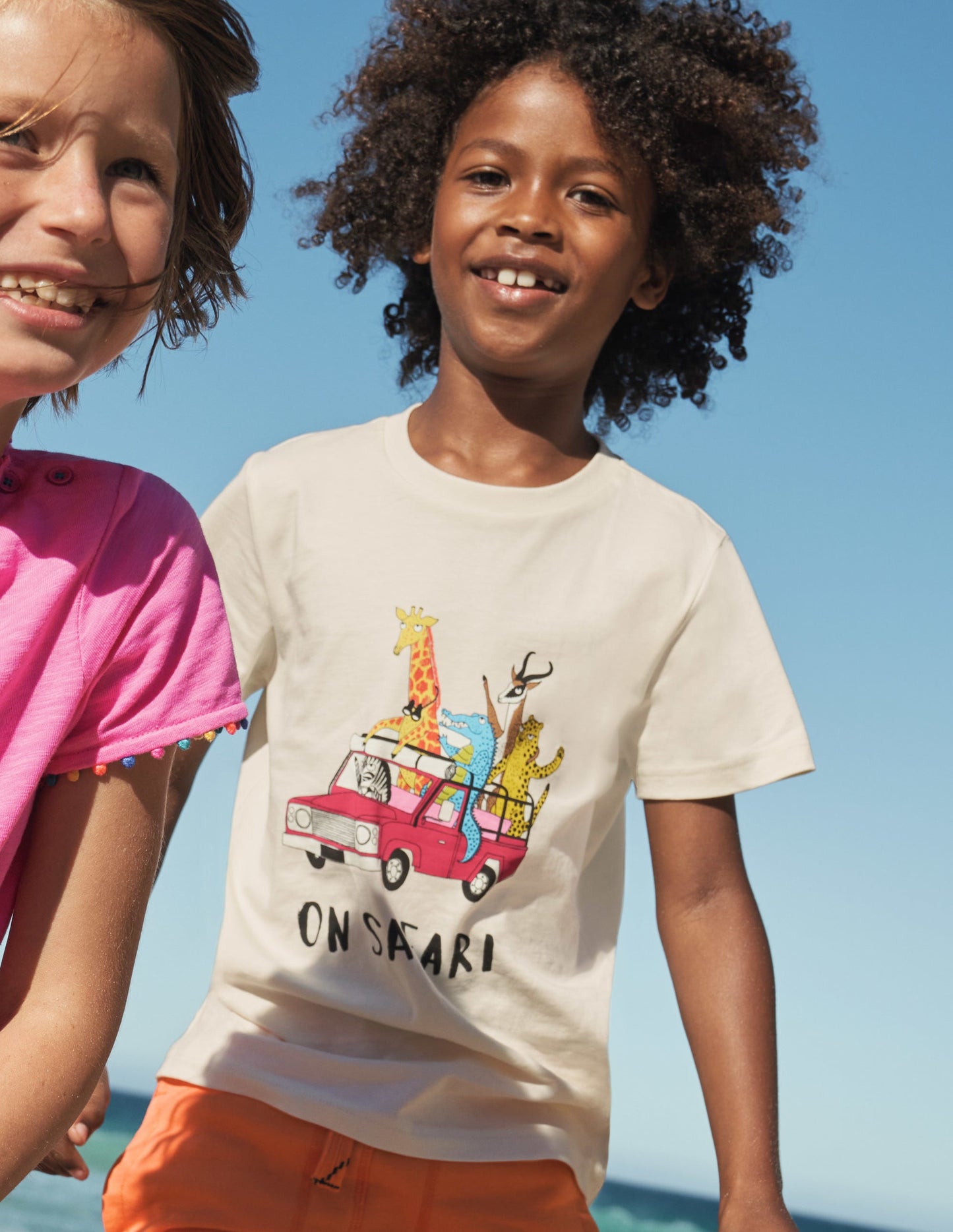 Safari Truck T-shirt-Ivory On Safari Truck