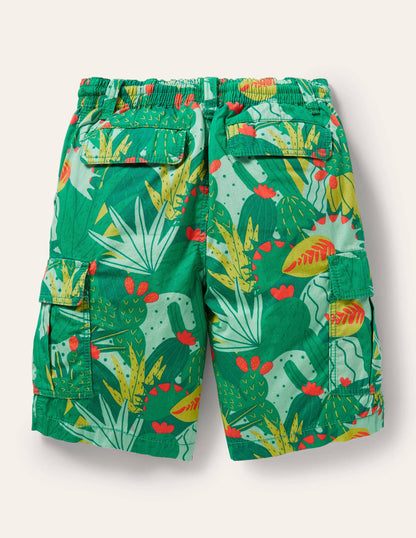Cargo Shorts-Green Cactus-2