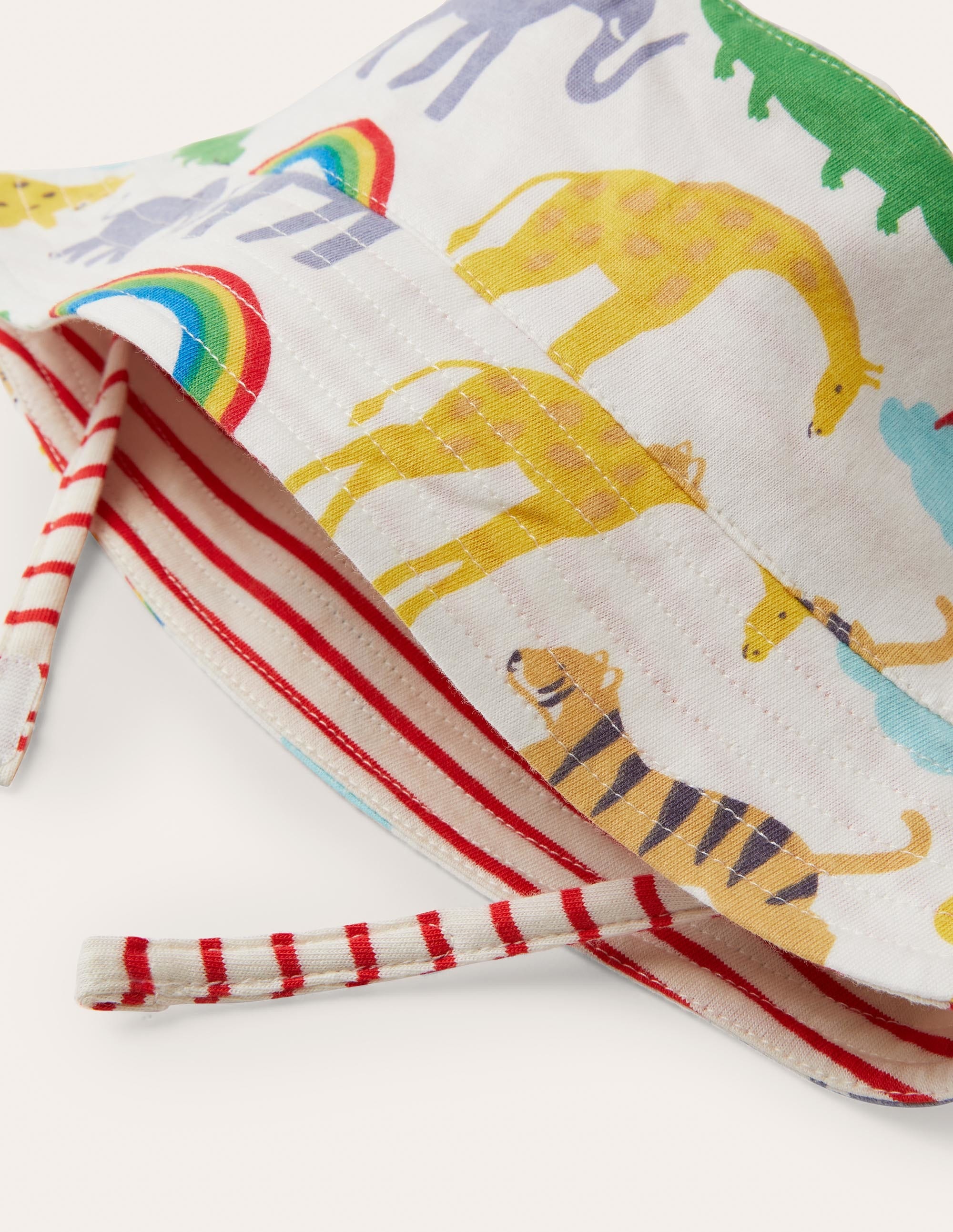 Reversible Bucket Hat-Surfboard Blue Rainbow Jungle - Image 3