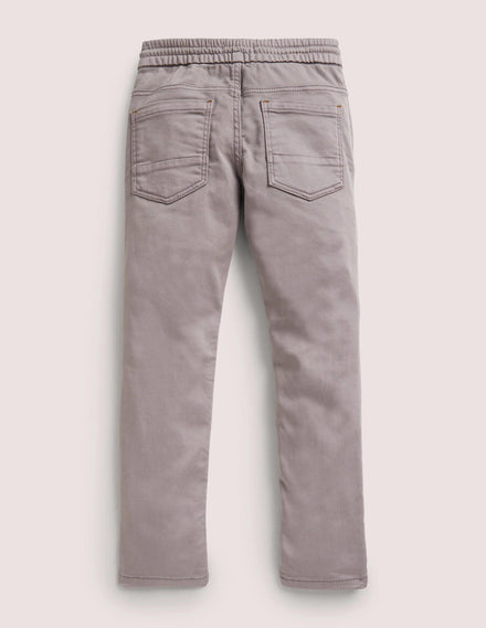 Jersey Skinny Jeans-Grey Denim