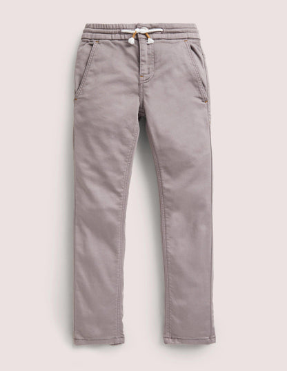 Jersey Skinny Jeans-Grey Denim