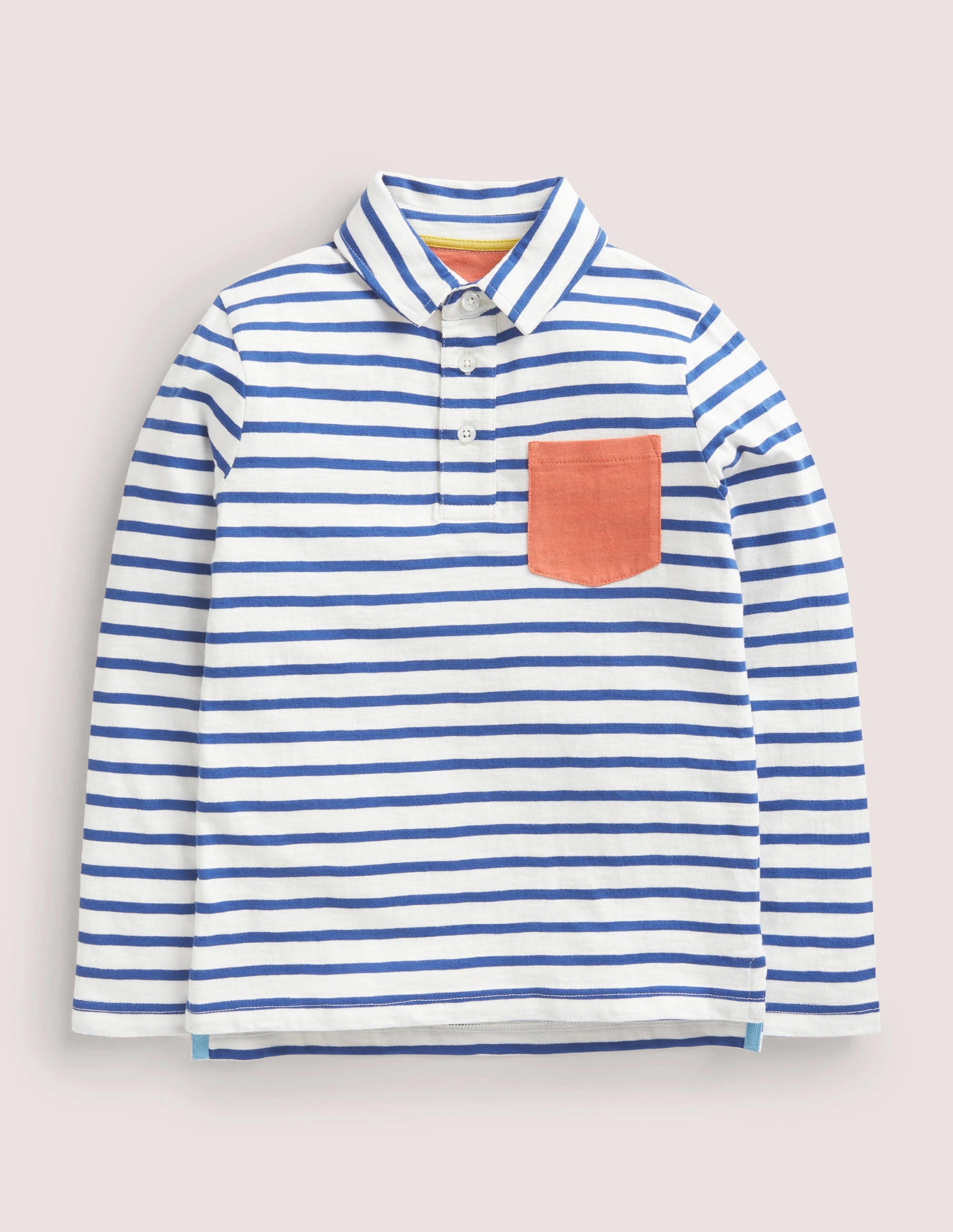 Supersoft Polo Shirt-Navy/Ivory - Image 1